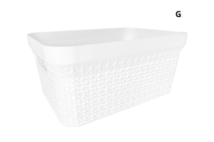 KEITA CXOR01GB CAIXA ORGANIZADORA GRANDE BRANCA 270 X 190 MM