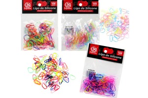 SQ3445 LIGA SILICONE COLOR CABELO 12 KITS C/ 100 UN