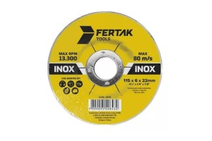 FERTAK 2815 DISCO DE DESBASTE 4-1/2 X 1/4 X 7/8 INOX