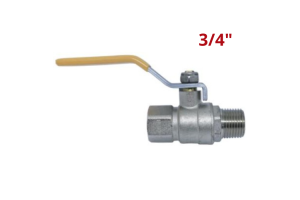Válvula Esfera Gás Alavanca Macho x Fêmea 3/4