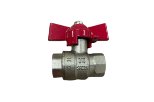 Válvula Esfera Reta Mine Vermelha Fêmea 1/4