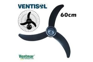 VENTISOL HELICE 60 CM 06 PAS PRETA