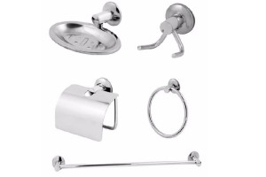 kit de acessórios para banheiro 05 peças