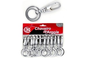 SQ3263 KIT 12 CHAVEIRO ARGOLA
