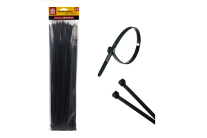 SQ4278 ABRACADEIRA PRETA 4,8 X 400 MM (100 PCS)