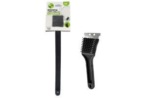 HM395 ESCOVA LIMPA GRELHA COM RASPADOR 18