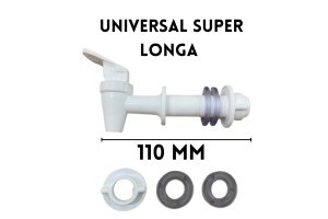 Torneira de Filtro Universal  Branca Super Longa 110mm