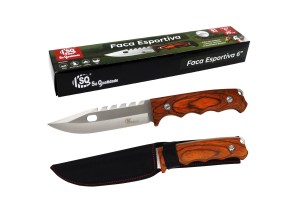  Faca Esportiva 29CM Cabo Madeira